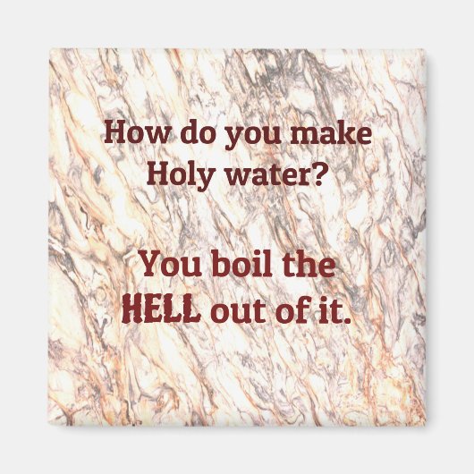 Papa Joke: Hoe maak je heilig water? Magneet (Voorkant)