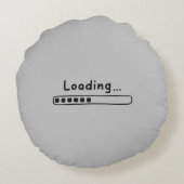 Papa Jokes laden voor Vaderdag Rond Kussen (Achterkant)