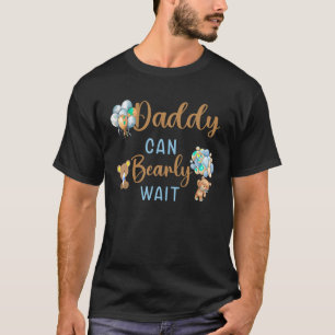 Papa kan bijna wachten genderneutraal baby shower  t-shirt