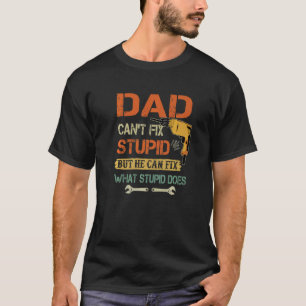 Papa kan geen onstuimige oplossing vinden, maar hi t-shirt