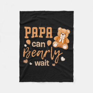 Papa kan nauwelijks wachten op genderneutraal Baby Fleece Deken