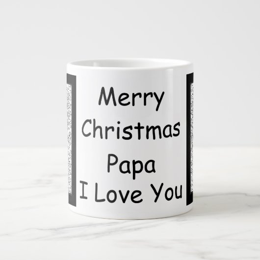 Papa Kerstmis Jumbo Mok (Voorkant)
