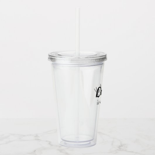 papa | Kinder Namen Modern Vaderdag Script Acryl Drinkbeker (Rechts)