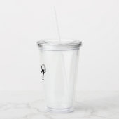 papa | Kinder Namen Modern Vaderdag Script Acryl Drinkbeker (Links)