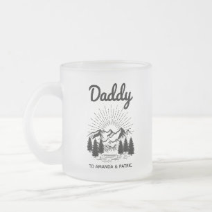 Papa Kinder Namen Modern Vaderdag Script Matglas Koffiemok
