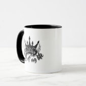 Papa King de ma vie Mug Fête des pères moderne (Devant gauche)