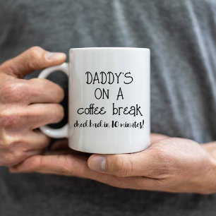 Papa Koffie Break Grappige Mok voor Papa