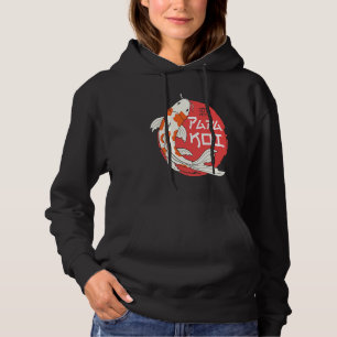 Papa Koi Japanse Karper Vis Nishikigoi Vaderdag Hoodie