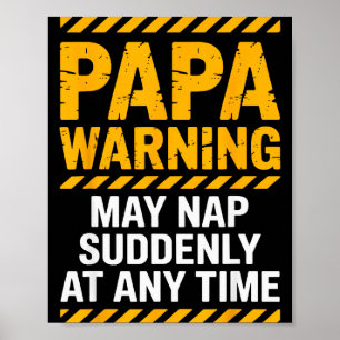 Papa-kunst voor opa mannen van kleinkinderen vader poster