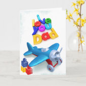 Papa, la carte de Fête des pères Superhero (Fleur jaune)