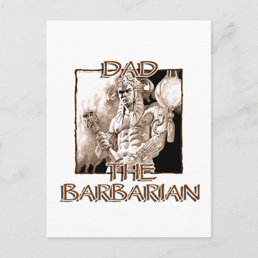 Papa, la carte postale barbare (Devant)