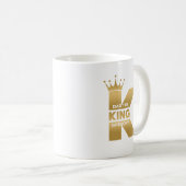 Papa La Kung Gold Creative Typographie Café Mug (Devant droit)