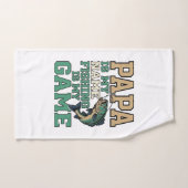 Papa La pêche est mon jeu Conception de chemise vi (Serviette à main)