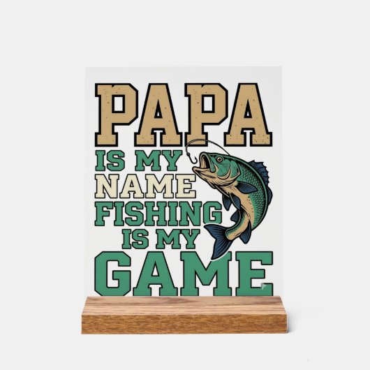 Papa la pêche est mon jeu conception de chemise vi (Recto)