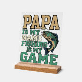 Papa la pêche est mon jeu conception de chemise vi (Angle)