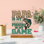 Papa la pêche est mon jeu conception de chemise vi (Mariage)