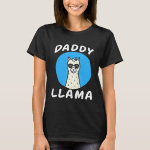 Papa Lama Overeenkomstige Familie Verjaardag Alpac T-shirt