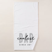 Papa le plus frais depuis 20XX Moderne Simple Prep (Serviette de bain)