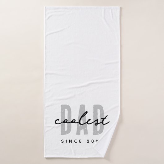 Papa le plus frais depuis 20XX Moderne Simple Prep (Serviette de bain)