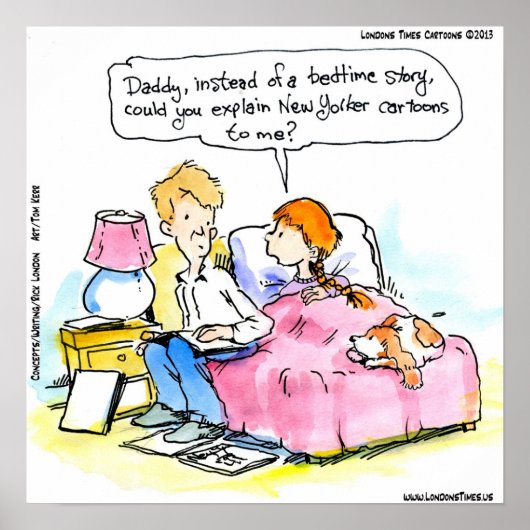 Papa leert me om Satire Funny Poster te lezen (Voorkant)