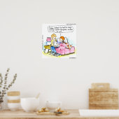 Papa leert me om Satire Funny Poster te lezen (Keuken)