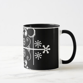 Papa Legba Veve Black Two-Tone 11 oz Art Mok
