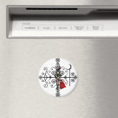 Papa Legba Voodoo Doll Veve Magnet (In Situ (Lave-vaisselle))