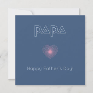  Papa, Leidend Licht Wenskaart Kaart