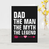 PAPA L'HOMME MYTH LÉGENDE CARTE D'ANNIVERSAIRE (Fleur jaune)