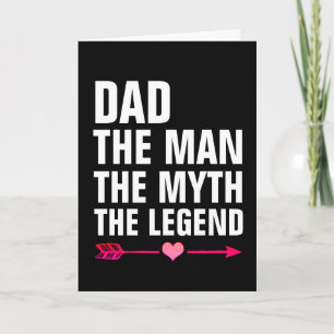 PAPA L'HOMME MYTH LÉGENDE CARTE D'ANNIVERSAIRE
