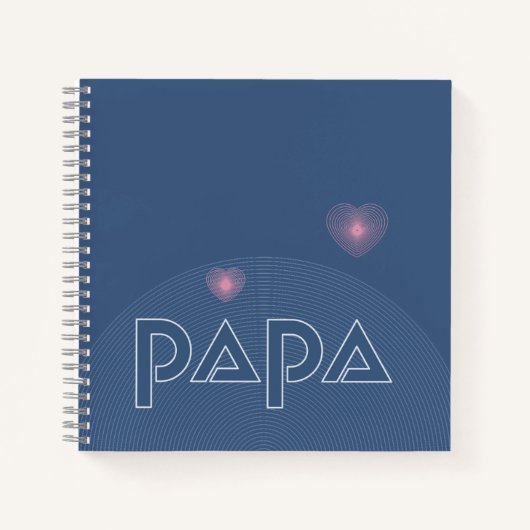 Papa, lichtgeleider notitieboek (Voorkant)