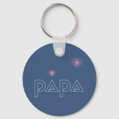 Papa, lichtgeleider sleutelhanger (Achterkant)