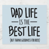 Papa Life est le meilleur Étiquette de la bière de (Étiquettes simples)