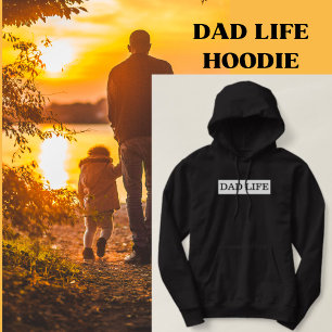 Papa Life Sweat - shirts à capuche noirs et blancs