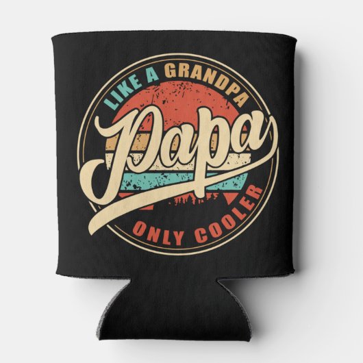 Papa Like a Grandpa Only Cooler – Funny Dad Gift (Achterkant)