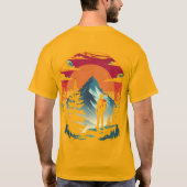 Papa Lion T-Shirt - Gras Design Graphique Tee (Dos)