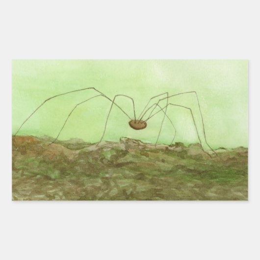 Papa Long Legs Rechthoekige Sticker (Voorkant)