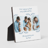 Papa Loving Words 3 Vertical Photo Collage Plaque (Recto)