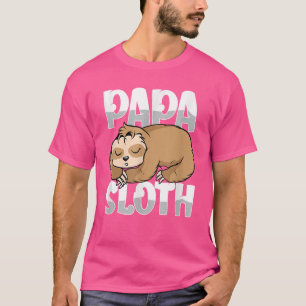 Papa Luiaard Luie Luiaards Papa Aardig Vaderdag S T-shirt