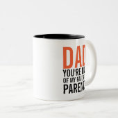 Papa Ma Fête des pères Parente Favorite Mug Café (Devant droit)