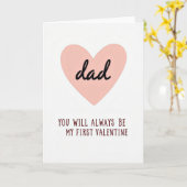 Papa Ma Première Carte de la Saint-Valentin (Fleur jaune)