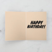 PAPA MAGNIFIQUE SAUCE BANNIVERDAGE Carte de voeux (Intérieur)