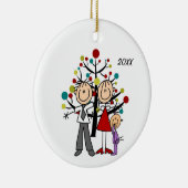 Papa, Maman, Ornement de Noël de la petite fille (Droite)