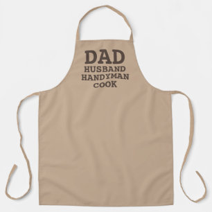 Papa Man Handyman Cook Funny Quote Typografie Schort