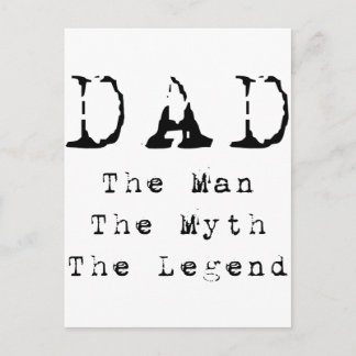 Papa Man Myth Legend Briefkaart