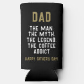 Papa Man Myth Legend Coffee Addict Funny (Achterkant)