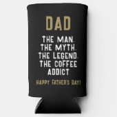 Papa Man Myth Legend Coffee Addict Funny (Voorkant)