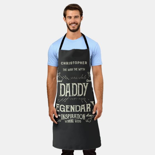 Papa Man Myth Legend Funny  Schort (Gedragen)