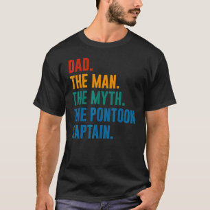 Papa Man Mythe Drijvende Steiger Kapitein  Daddy P T-shirt