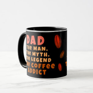 Papa Man Mythe Legende Coffeverslaafde Grappige Va Mok